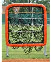 SUPERHOMEONLINE 9-Hole Baseball Pitching Net With Strike Zone Target – Includes Pitcher Training Balls, Home Plate, Ground Stakes